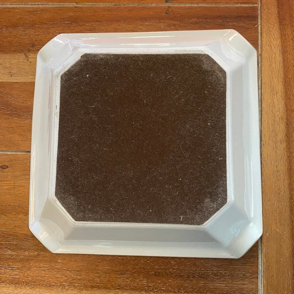 Vintage GUCCI Limoges Square Dish Ashtray Floral Rare - Picture 6 of 10